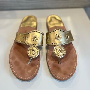 Gold Jack Rogers Sandals